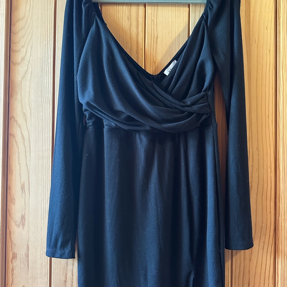 Hello Molly Black Long Sleeve Dress